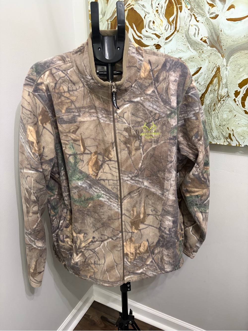 Realtree Camo Utility Fleece Jacket - Brown/Green - Picture 2 of 5